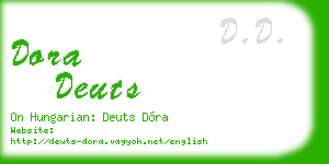 dora deuts business card
