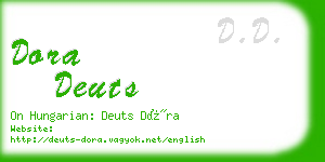 dora deuts business card